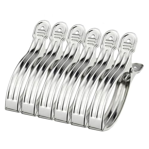 Clips coupe-vent haute flexibilité MAGICLULU en inox avec ressorts ultra solides