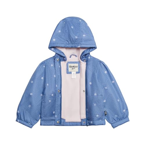 Image of OSHKOSH B'GOSH girls Midweight Fleece Lined Windbreaker Jacket