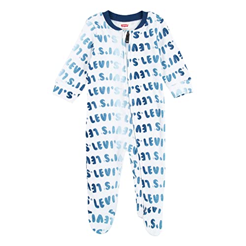 Image of Levi's unisex-baby Long Sleeve Footed Coverall