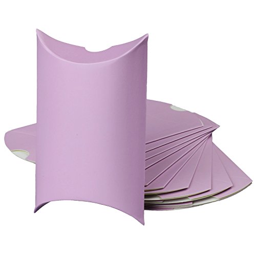 Vlovelife 100Pcs Lavender Cute Pillow Kraft Paper Gift Boxes 5'' X 3.5'' Wedding Party Favor Favour Gift Candy Box #TOP3