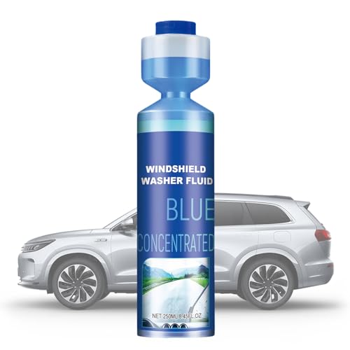 WJnflQN Detergente liquido per tergicristalli – 250 ml | Detergente per vetri contro la pellicola di olio, residui d'acqua