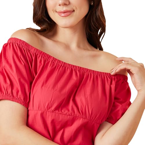 Image of Rare Women's Cotton Fit and Flare Above The Knee Dress