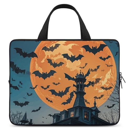 Sacoche PC 43,2 cm grand format motif chauve-souris sac transport antichoc