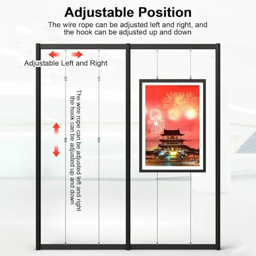 Espositore Pieghevole in Metallo per mostre d'Arte, Stand fotografici, scaffali pubblicitari per Negozi, vetrine per gallerie, Stand per fiere dell'artigianato
