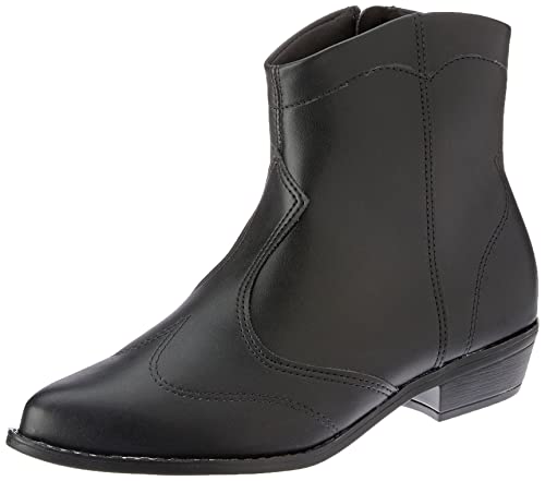 Bota Beira Rio Estilo Cowboy Napa Berlim Salto Baixo,Preto, 37