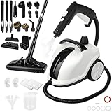Steam Cleaner Steamer with 29 Accessories, Powerful 2000W Multipurpose Portable Steam Mop for Cleaning to Remove Grime, Grease, for Multi-Surface Floors, 16.4ft Power Cord and 6.5ft Hose