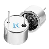 jojofuny Schall Sensor mit Schneller Erkennung und Langer Lebensdauer 40 Khz Sende Empfangssonde aus Eisen in Silber für Automatisierungsanlagen