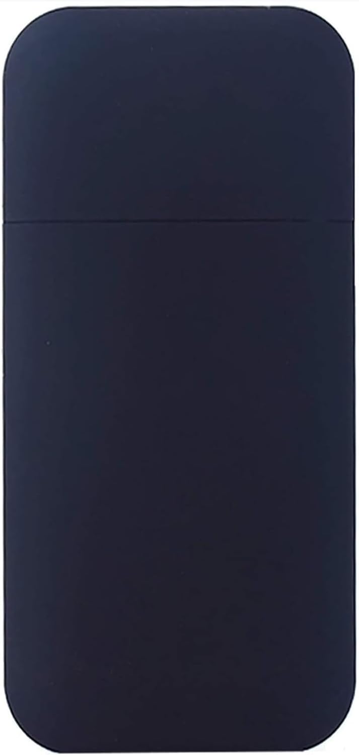Cigarette case Portable Cigarette Case, Electronic Rechargeable Flameless Windproof Lighters Hold 20Pcs Thin Cigarettes, One-Handed Operation Box(Black)