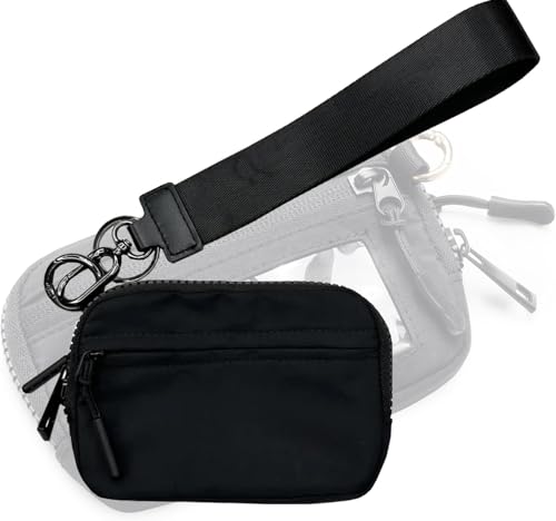 The Iris' Wallet 2nd Gen - The Iris Card Wallet Keychain Wallet Clutch Selection,The Iris Pouch Wristlet Wallet (Black)2
