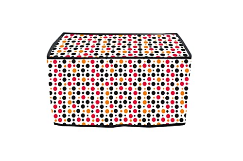 Image of Printer Cover for HP Laserjet M1020 Plus Printer with Zipper for Dust Protection (Rainbow Dot ) -Size (15x8.5x9.5 Cm )