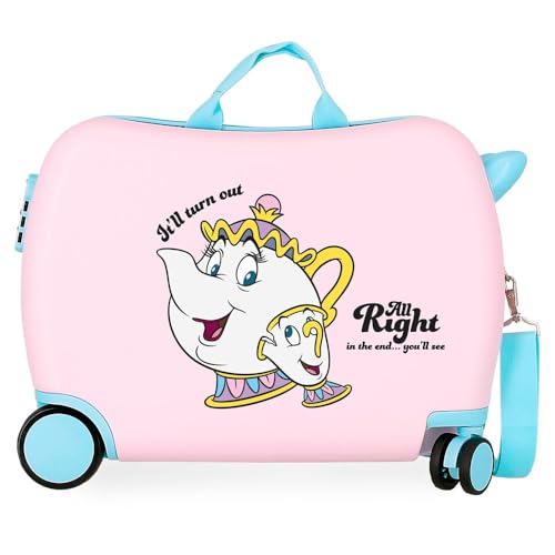 Valise enfant Joumma rigide rose fini les bagages trop lourds en avion
