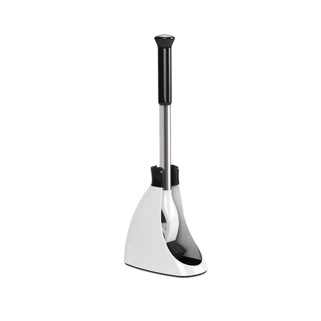 Brosse de toilettes avec support et longs poils robustes pour salle de bains