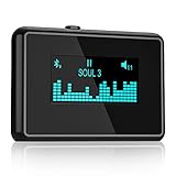 ZIOCOM 30 Pin Bluetooth Adapter Receiver with LCD Display, Built-in Battery, Low Latency, Compatible with iPhone iPod Bose SoundDock and Other 30 pin Dock Speakers with 3.5mm AUX Cable (not for car)