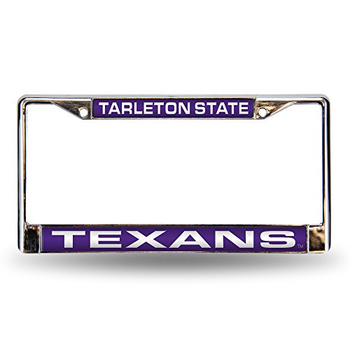 Ncaa Tarleton State Texans Laser Cut Inlaid Standard Chrome License Plate Frame #TOP8