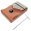 MILISTEN 17 17 Kalimba van 17 noten muziekinstrumenten beginner kalimba duimpiano van acryl piano voor kinderen hout 17 toetsen mbira duimpiano’s voor volwassenen houten suite opbergzak