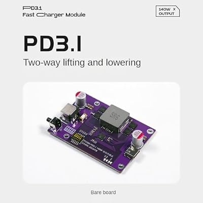 PD3.1 140W Power Bank DIY Module 2S/3S/4S/5S/6S Switchable IP2366 Bidirectional Boost Li-Battery Fast Charging Module,A3, Purple, 500453403A3