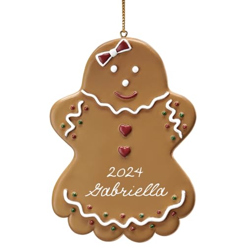 Custom Gingerbread Ornament, Girl