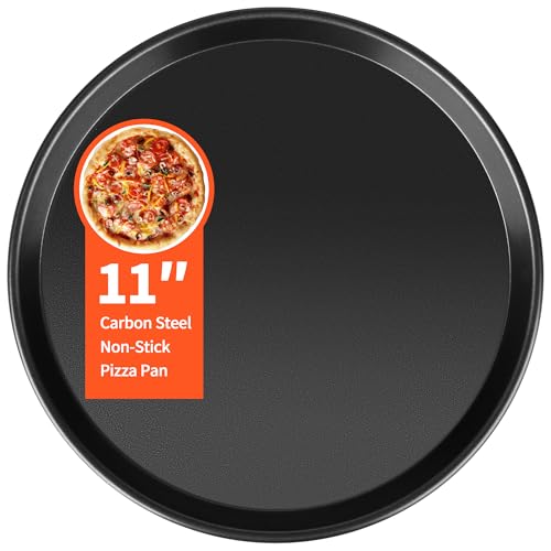 Image of Pizza Pan for Oven, 11” Pizza Pan Compatible with Breville Mini Smart Oven BOV450XL,BOV650XL BOV800XL,Non-Stick Pizzas Tray for Breville Toaster Ovens Accessories, Replacement for Breville Pizzas Pans