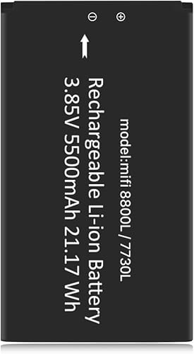 Miniatura 2 de [Actualizado] Batería de 5500 mAh MiFi 8800L/7730L, BOANV Batería de repuesto de ultra alta capacidad para Novatel Jetpack MiFi 8800L 7730L Batería