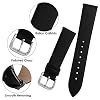 Cobee Leather Watch Straps - Soft Calfskin Leather Watch Band with Quick Release Stainless Steel Clasp for Men & Women's Universal Watches