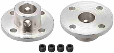 8mm Shaft Collar 3mm 8mm Aluminum Alloy Rigid Flange Coupling Guide Shaft Coupler Motor Connector-in Shaft Motor Shaft Adapter