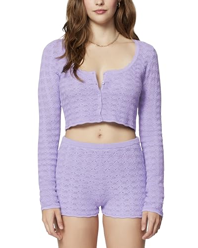 Image of Florence by Mills Women's Le Pointelle Crop Cardi Top