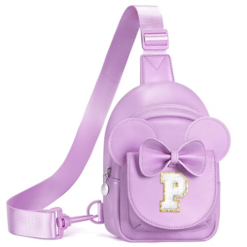 Cadeaux pour filles sac à bandoulière en cuir pour anniversaire d'enfant violet