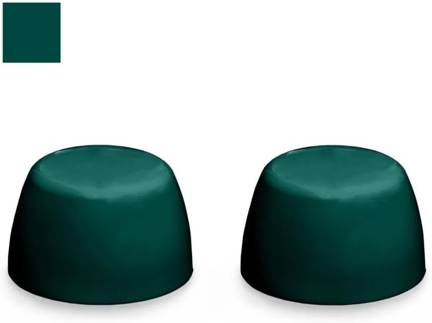 Universal Rundle Color Replacement Plastic Toilet Bolt Caps - Set of 2 - Green Velvet