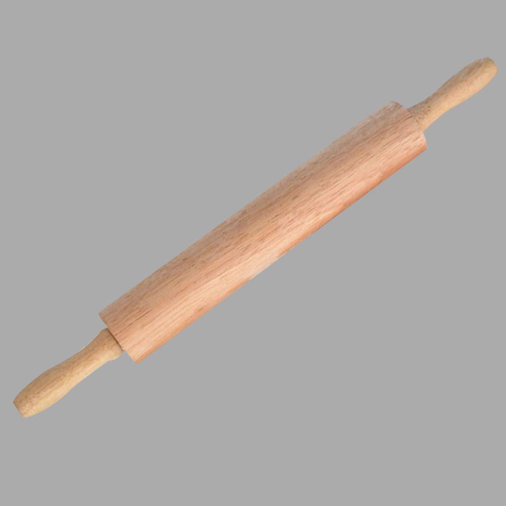 Cabilock 2piezas Rodillo De Madera Natural Sin De Herramienta Esencial Para Hornear Pasteles y Galletas Ergonómicos y Rodamiento Para El