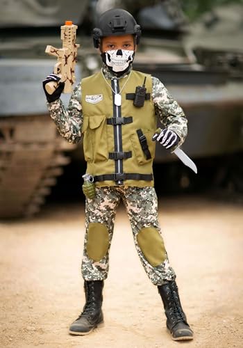 Disfraz Infantil Soldado Camuflaje XX-Large con Accesorios miniatura 2