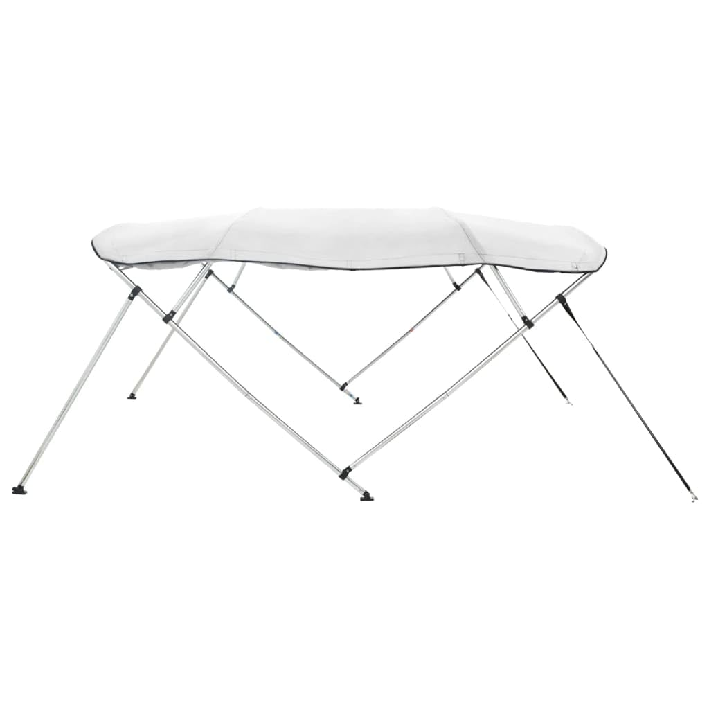 vidaXL Toit bimini à 4 arceaux parois latérales 243x(185-198)x137 cm