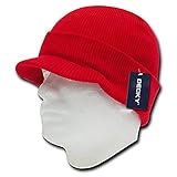 100 % Acryl Decky Jeep Beanie, Rot