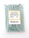 Astone Uñas exteriores con revestimiento verde para jardín (250 g x 100 mm)