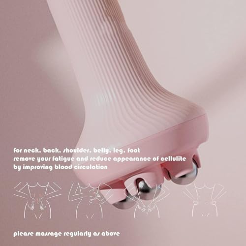 Image of Handheld Muscle Massager Roller Ball for Back, Neck, Shoulder, Leg Pain Relief - Abdominal Shaping, and Skin Care - Steel Ball Equipment for Muscle Relaxation and Slimming (Style 6)