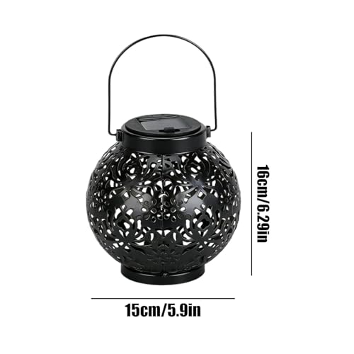 Farol solar impermeable de exterior LED cálido ideal para decorar porches 6