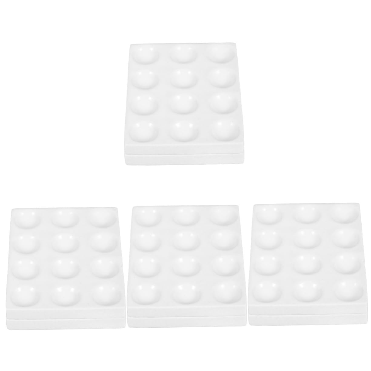 Gatuida 4pezzi Piastra Reazione Ceramica Per Esperimenti Chimici Strumento Laboratorio Versatile e Resistente All Usura Per Operazioni Di Reazione e Analisi