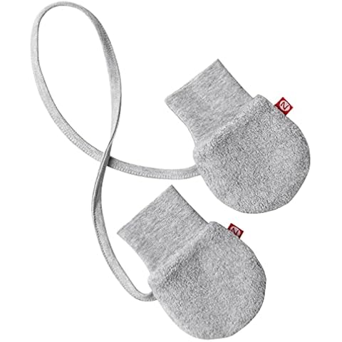 Zutano Fleece Mittens for Babies, Infants, and Newborns, Thumbless Outdoor Winter Baby Gloves, Heather Gray Cover