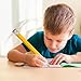 2 Stück Hölzerne Riesen Bleistift, Übergroße Jumbo Bleistifte mit Kappe und Radiergummi, Lustiger Großer Neuartiger Bleistift für Kinder, Schule, Zuhause, Büro, Prop Geschenke Dekor (Gelb, Blau)