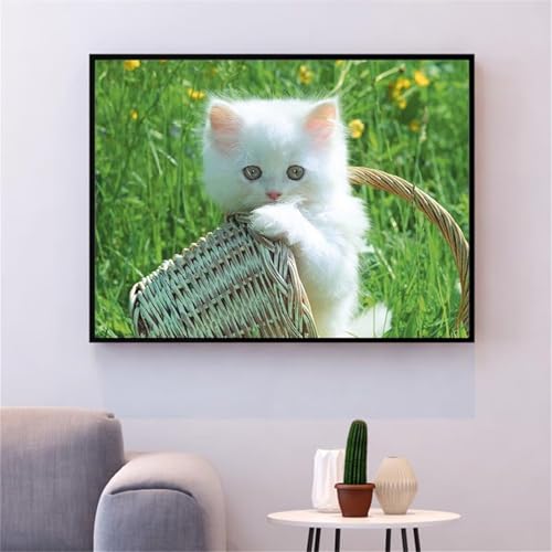 Broderie Diamant Chat 5D Kit Complet Carré | Loisir Créatif DIY
