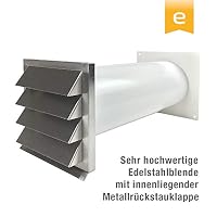 EASYTEC® Edelstahl Komfort-Mauerkasten DN 150 mm mit Doppel-Rückstauklappe – Ansicht 2