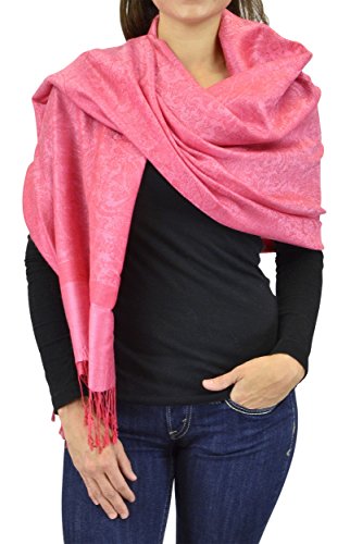 Belle Donne Jacquard Paisley Pashmina Soft Elegant Wrap Shawl Stole Scarf