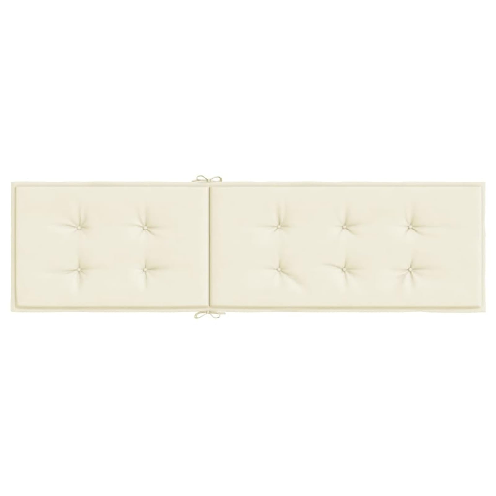 Gecheer Cuscino per lettino color crema (75+105) X50X3 cm Materassino per lettino da giardino, cuscino decorativo per panca esterna