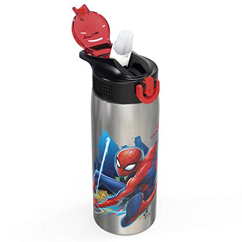 image for Zak Designs 27oz Marvel 18/8 Single Wall Stainless Steel Water Bottle 