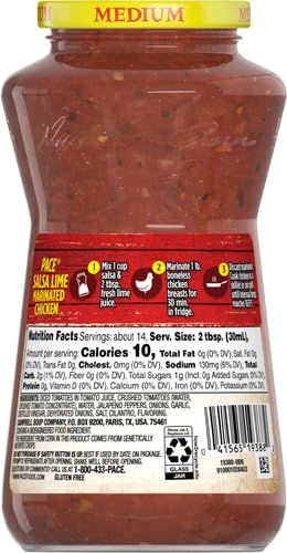 Image of Pace Restaurant Style Medium Salsa, 16 oz (Pack of 2)