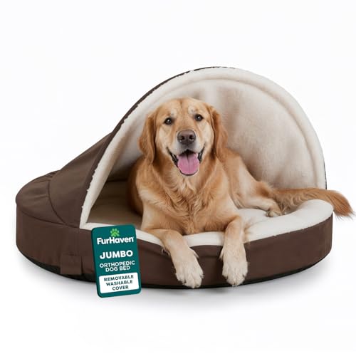 Furhaven 44' Round Orthopedic Dog Bed for Large...