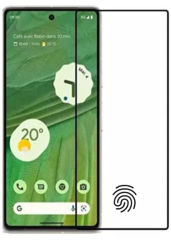 Image of Tempered Glass for Google Pixel 7 (6.1 Inch) With Installation Kit | Military-Grade Gorilla Screen Protector | Edge to Edge Coverage | Black [Pack of 1]