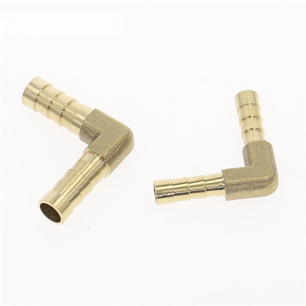 Acoplamiento de manguera de latón, codo reductor igual, púas de 4 mm a 16 mm de diámetro interior, adaptador de acoplamiento de cobre con púas, 19 mm