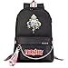 flowereyes FAIRY TAIL Sac À Dos Mode Casual Noir Chaîne Sac D'école Simple Cartoon Sac À Dos Femmes Hommes Enfants