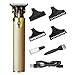 KISS Precision Blade Cordless Trimmer with Stainless Steel T-Blade, Powerful High-Torque, High-Speed Motor, 3 Blade Guard Attachments & Blade Cover, USB Cable & Long-Lasting Lithium Ion Battery
