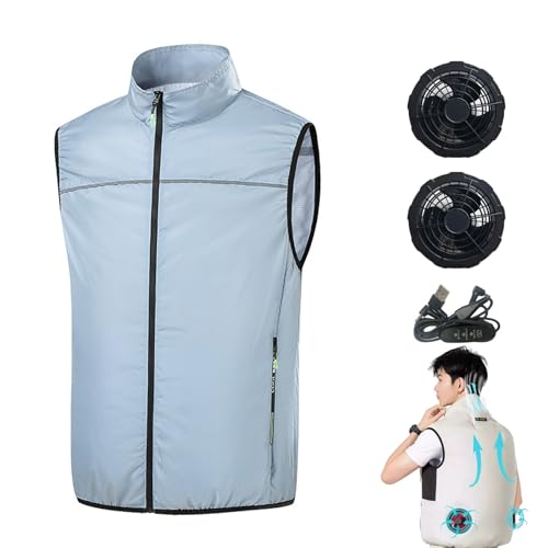 Noraui Storm Fan Jacket, Noraui 2025 Storm Fan, Japanese Cooling Vest for Men, Power Bank Not Included